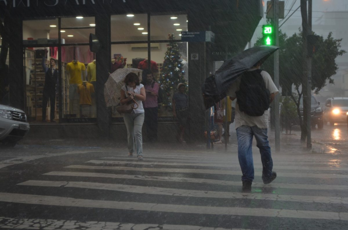 Previsão alerta ao risco de temporais