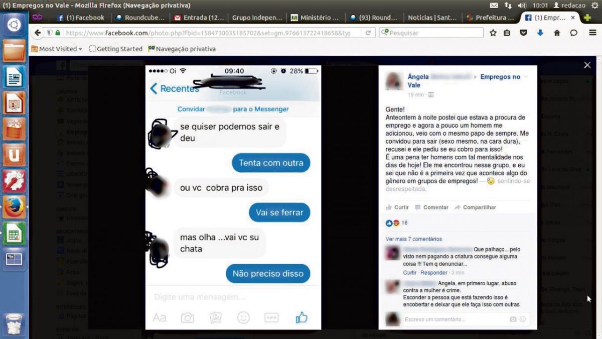 Busca por emprego resulta assédio sexual no Facebook