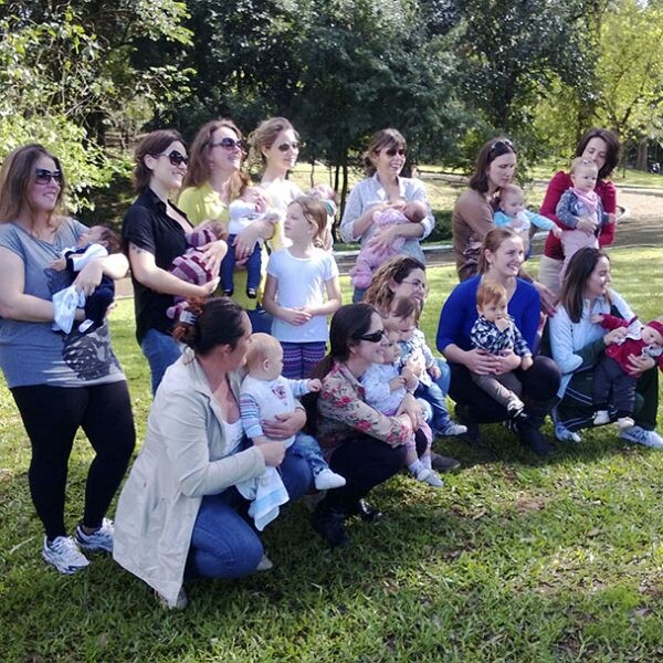 Ação no parque estimula amamentação