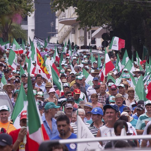 Mais de 12 mil agricultores protestam contra reforma