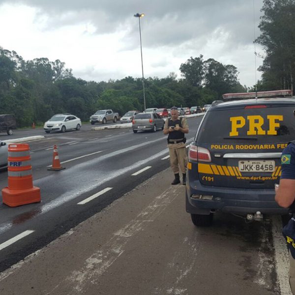 PRF registra lentidão na volta do feriado