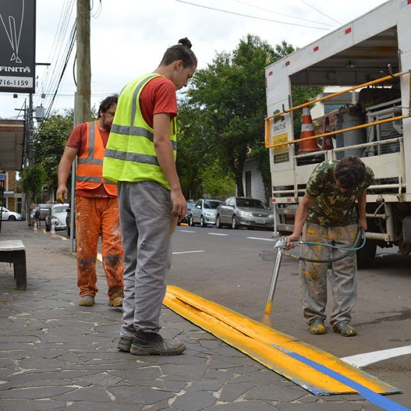 Município prepara ruas para implementar rotativo