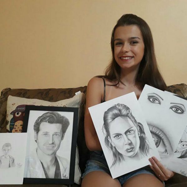 Jovem de Teutônia mostra talento em desenhos realistas