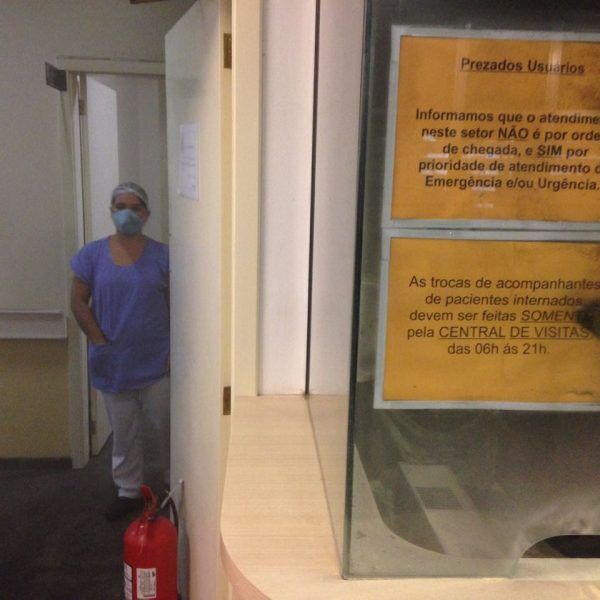 Homem ateia fogo no Setor de Emergência do Hospital Bruno Born