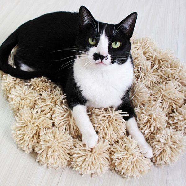 Tapete de pompom