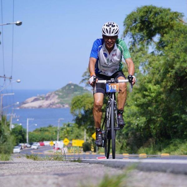 “Acho que já pedalei  quase 100 mil quilômetros”