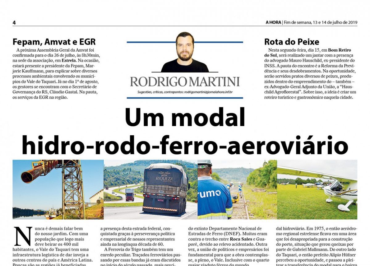 Um modal hidro-rodo-ferro-aeroviário