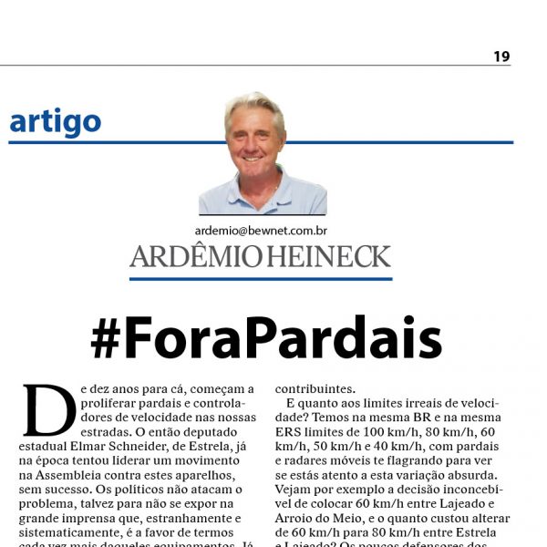 #ForaPardais