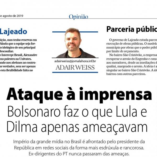 Ataque à imprensa Bolsonaro faz o que Lula e  Dilma apenas ameaçavam