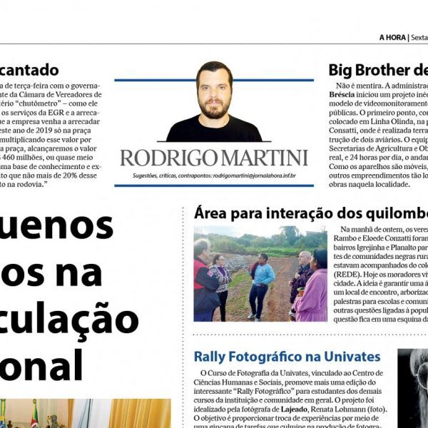 Pequenos ruídos na articulação regional