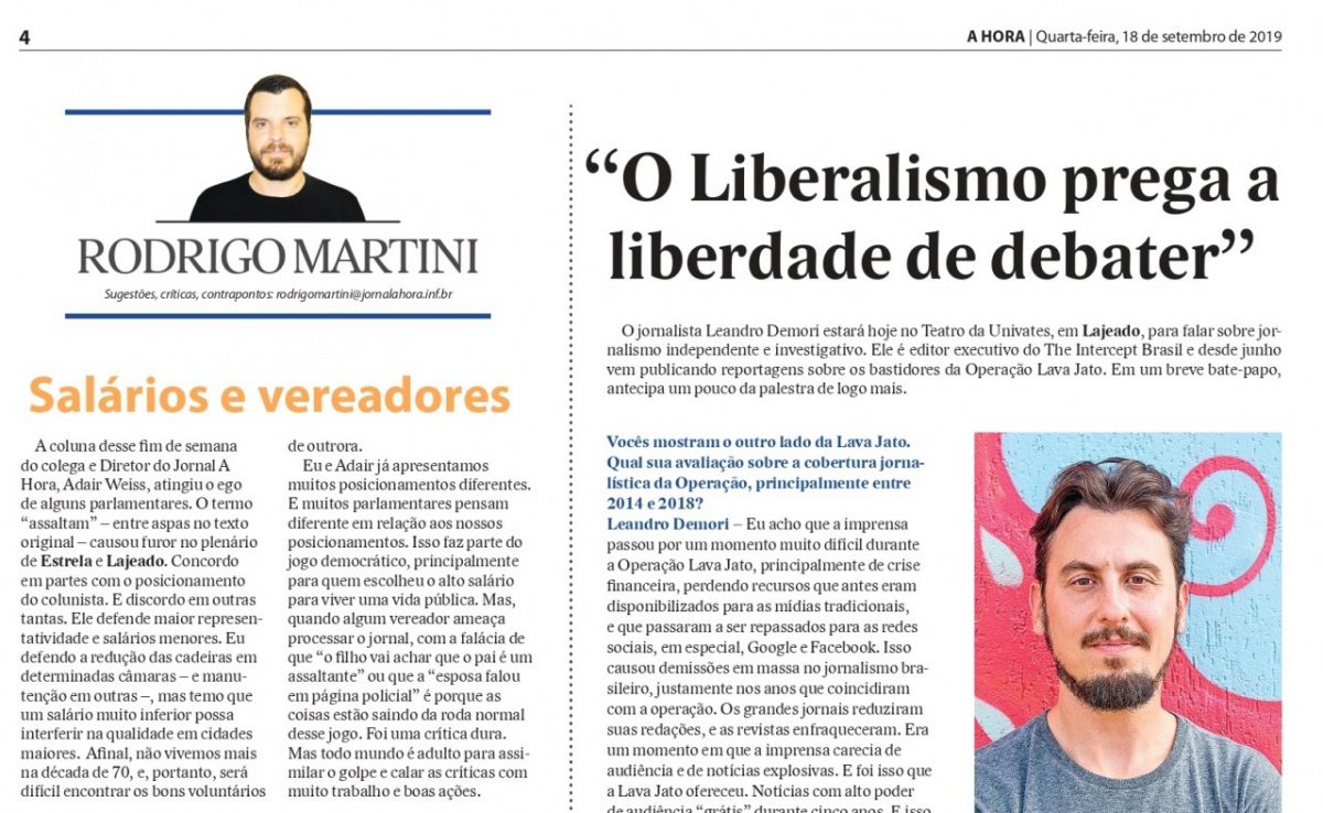 “O Liberalismo prega a liberdade de debater”