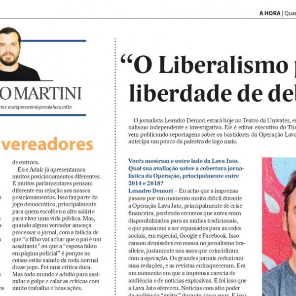 “O Liberalismo prega a liberdade de debater”