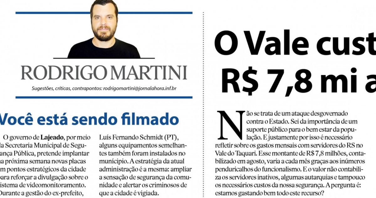 O Vale custa mais de R$ 7,8 mi ao Estado