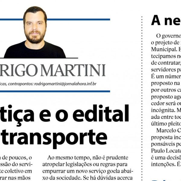 A Justiça e o edital do transporte