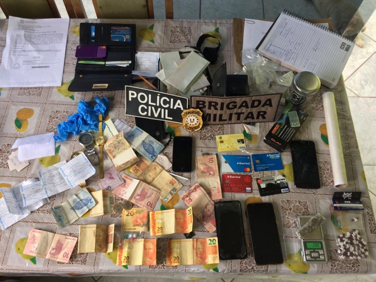 Operação conjunta prende quatro por tráfico de drogas na região