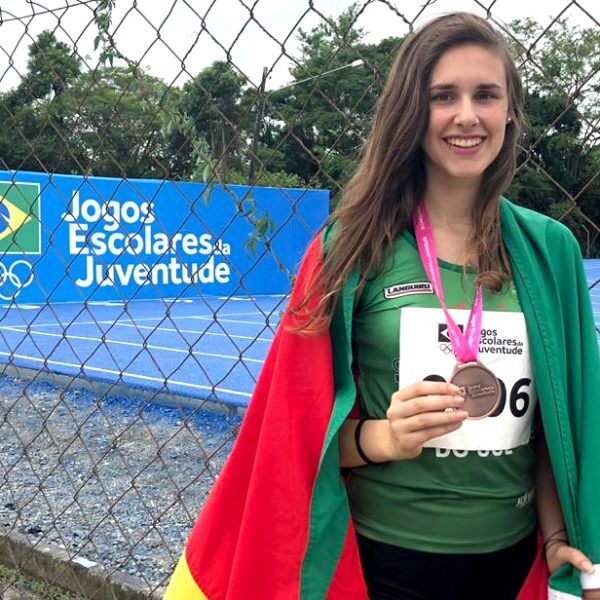 Juliane Backendorf conquista o bronze nos Jogos Escolares da Juventude