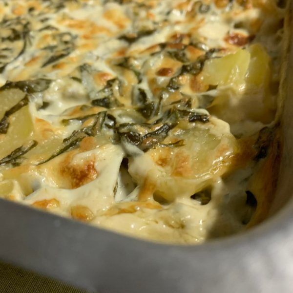 Espinafre com batatas da Camille