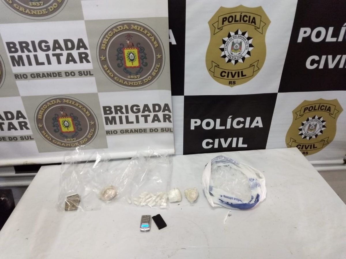 Polícia Civil e Brigada Militar prendem homem por tráfico de drogas