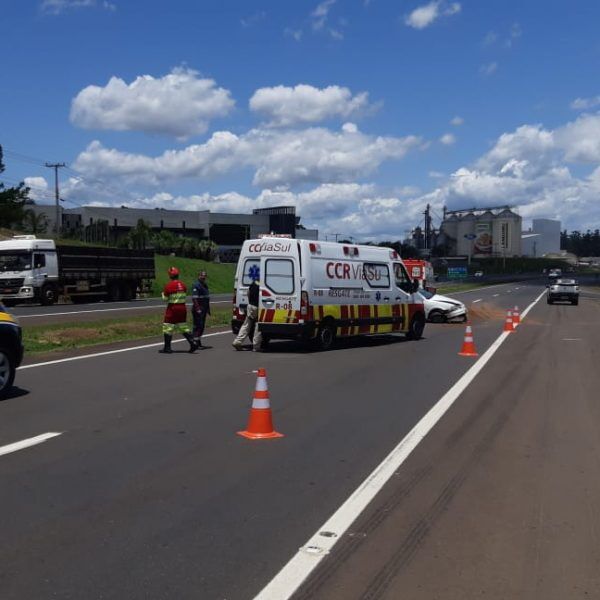 Acidente na BR-386 deixa condutor com ferimentos graves