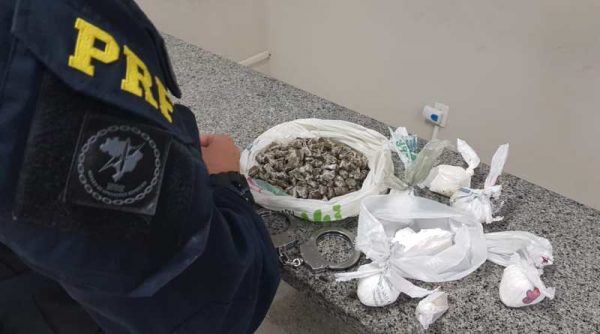 Traficantes são presos com drogas na BR-386, em Montenegro