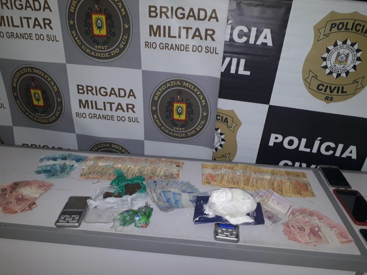 Draco, BM e PC prendem traficante em Bom Retiro do Sul