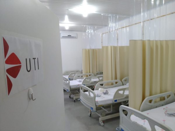 UTI covid recém-inaugurada está vazia, em Encantado