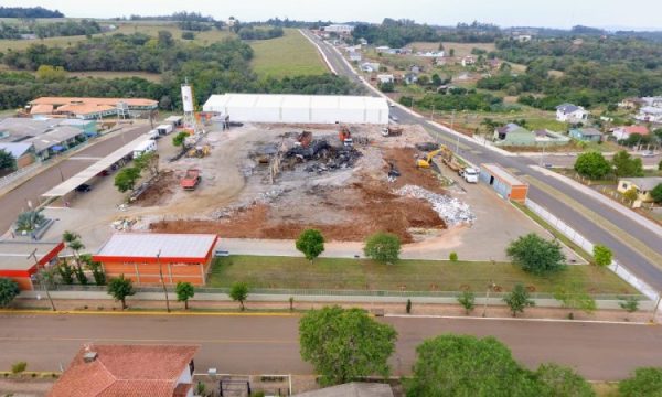 Reconstrução da Calçados Beira Rio inicia em Mato Leitão