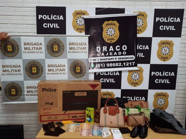 Polícia prende quadrilha por furto de eletrônicos no Vale