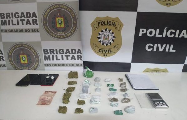 Ação prende mulher e apreende adolescente por tráfico de drogas em Estrela