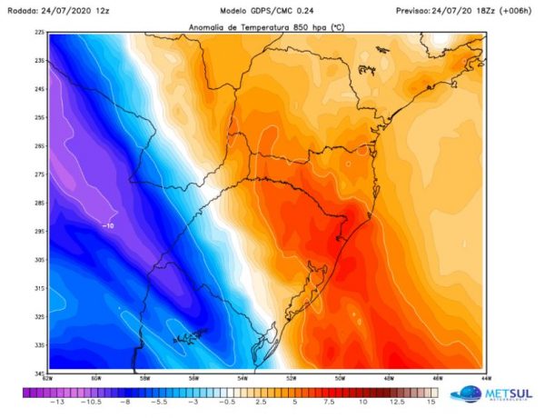 Chove na madrugada e frio “toma conta” do RS