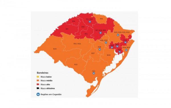 Estado revisa bandeiras e Vale retorna à laranja