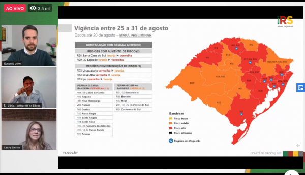 Região segue em bandeira vermelha por alto número de internações