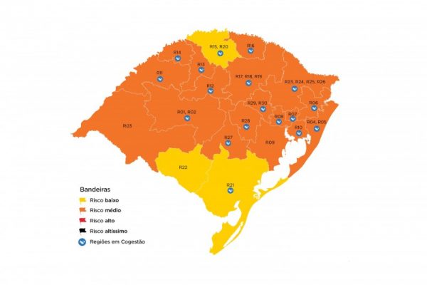 Estado atualiza bandeiras e Vale segue laranja