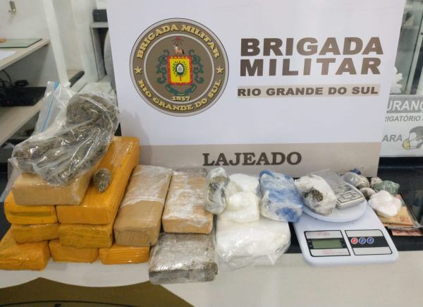 Brigada Militar prende dois por tráfico de drogas em Lajeado