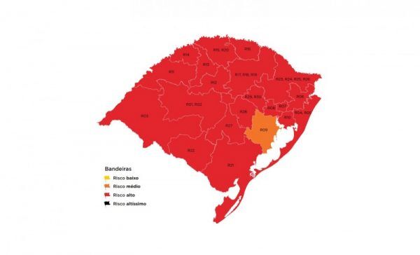 Estado anuncia mapa sem bandeiras pretas