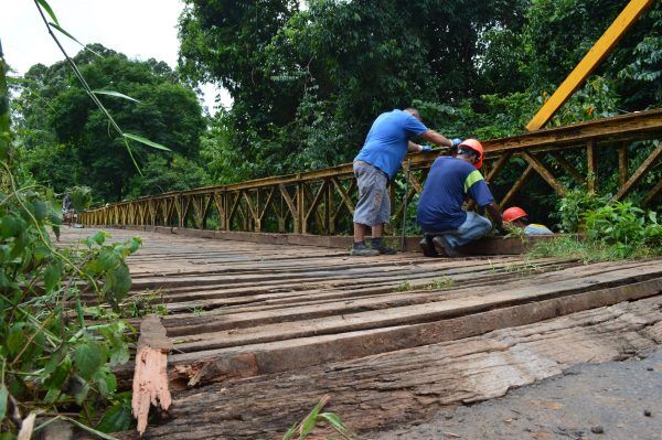 Ponte sobre arroio Boa Vista recebe reparos em Estrela