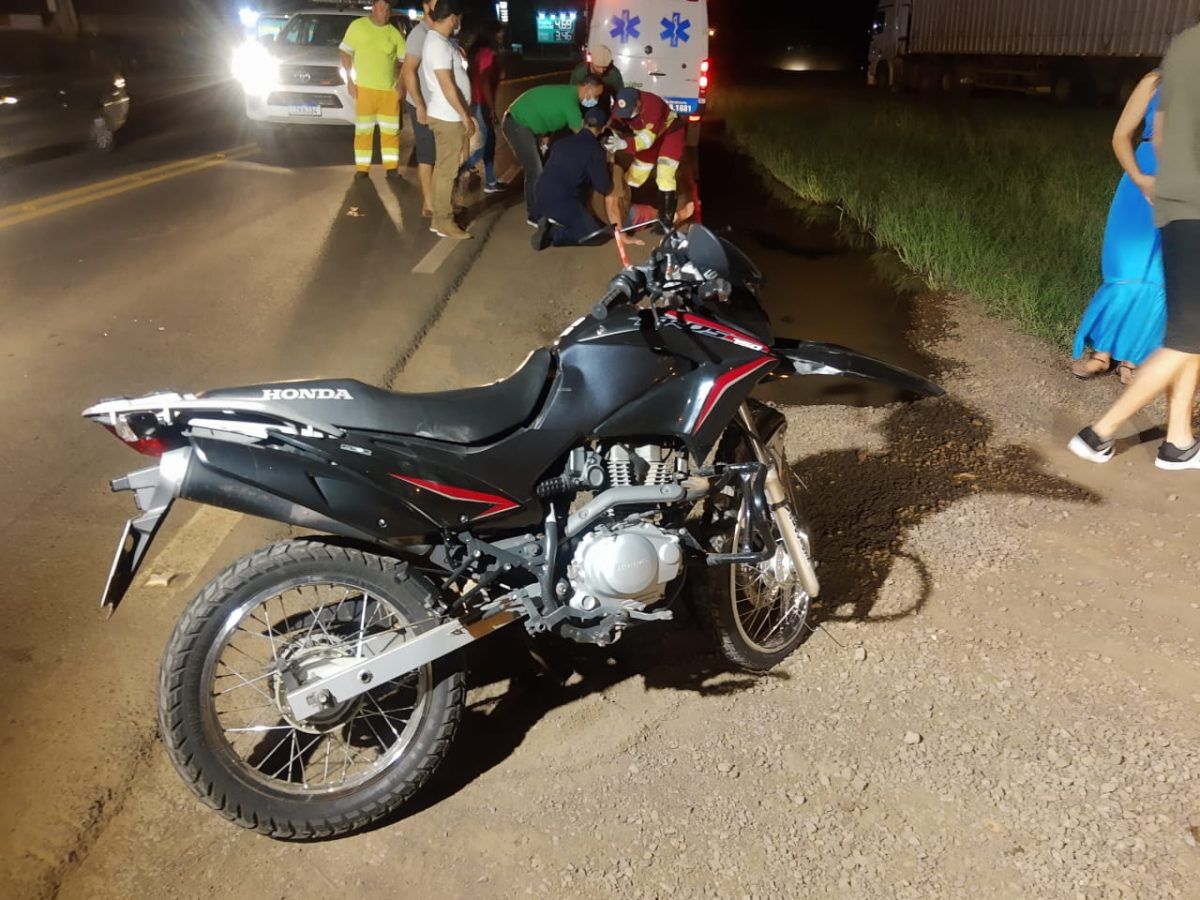 Condutor foge após acidente com um ferido na BR-386
