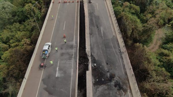 Ponte na 386 terá liberação total no dia 10 de maio