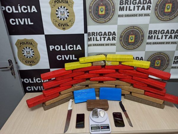 Homem é preso em operação da BM e Polícia Civil no bairro Nova Morada, em Estrela