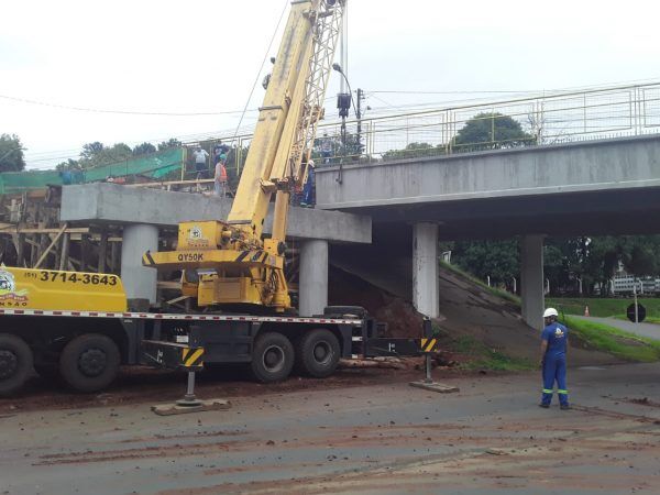 Concluída mais uma etapa da obra no viaduto da Av. Benjamin Constant