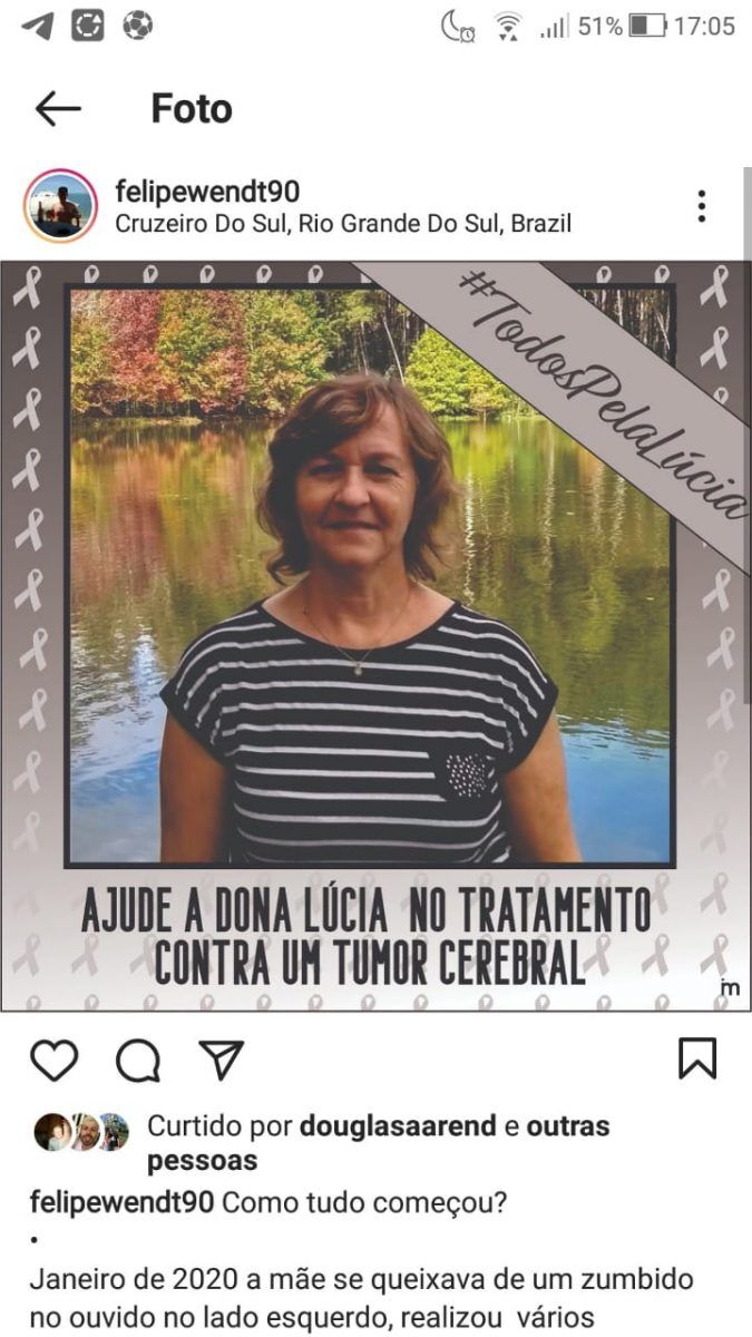 Moradora de Cruzeiro precisa de ajuda para tratar tumor cerebral