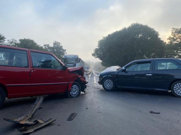 Colisão gera lentidão na ERS-130 na manhã desta quinta-feira