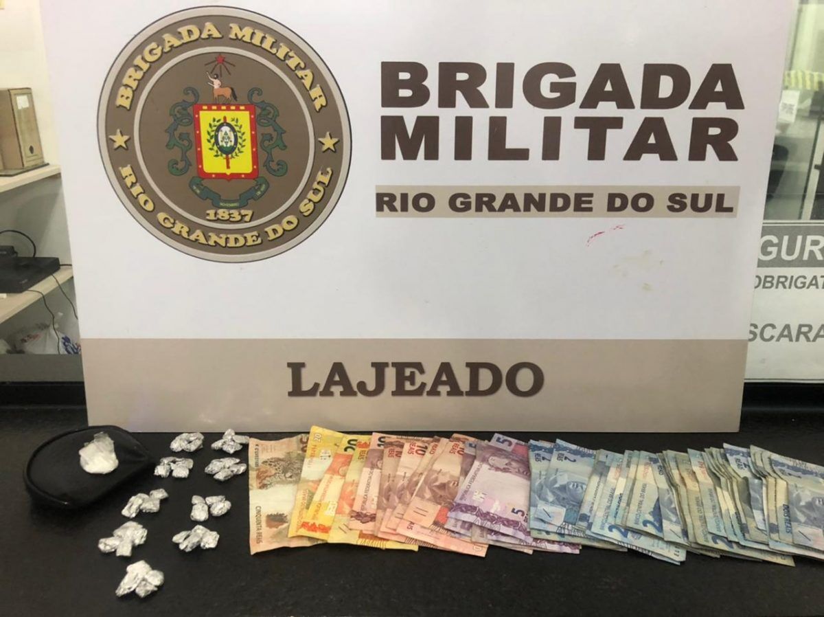 Polícia Militar prende indivíduo por tráfico de drogas em Lajeado