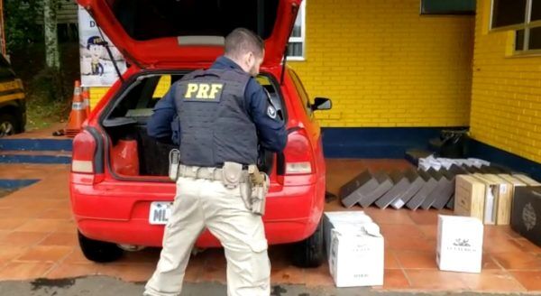 PRF apreende 350 garrafas de vinho sendo transportadas sem comprovação de origem
