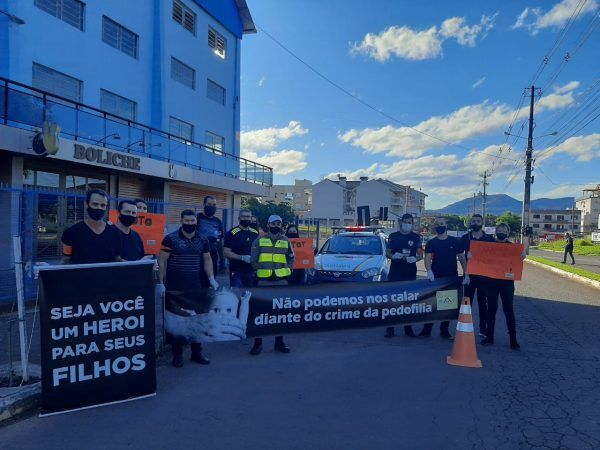 Brigada Militar de Teutônia participa do Maio Laranja