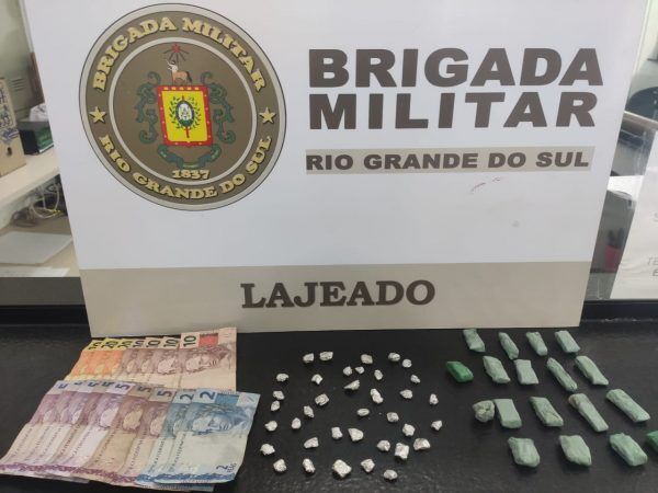 BM prende suspeito de tráfico de drogas em Lajeado