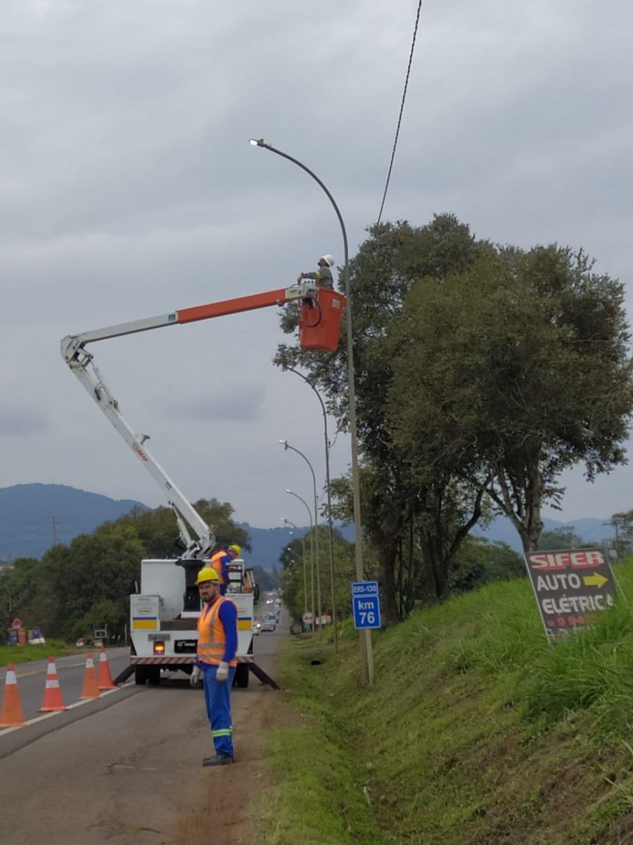 Iluminação na ERS-130 será substituída por lâmpadas de LED