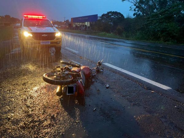 Motociclista de Venâncio morre em acidente na RSC-453, em São Rafael