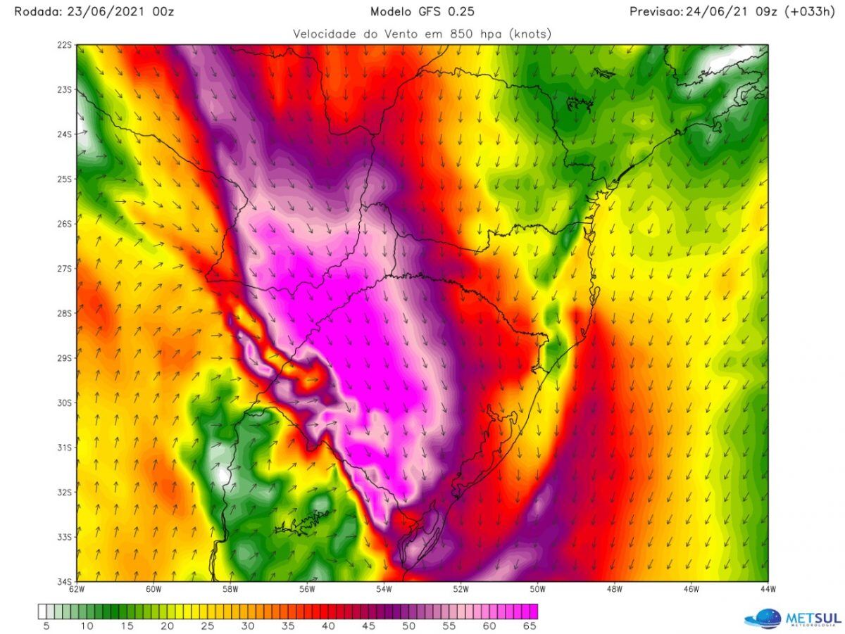 Ciclone extratropical traz risco de temporais nesta quinta-feira