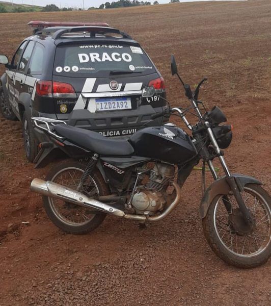 Draco recupera motocicleta furtada